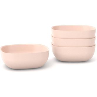 Ekobo Square Cereal Bowl - Set of 4 in Blush at Nordstrom