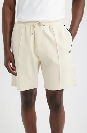 BOSS Sense Performance Shorts in Open White at Nordstrom, Size Medium