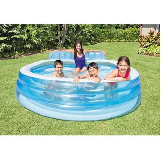 Trade Shop Trade Shop - Piscina Family Con Poltrona Swim Center Gonfiabile 229x218x79cm A 3 Anelli 57190