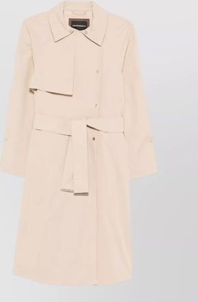 Emporio Armani single-breasted belted trench coat