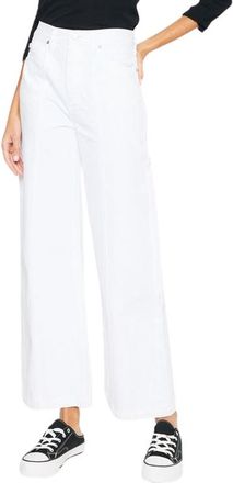 Kancan Mara Ultra High Rise 90s Wide Leg Jeans in White at Nordstrom, Size 2830