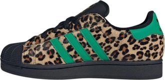 adidas (WMNS) adidas Superstar II Black Green Leopard JP8165