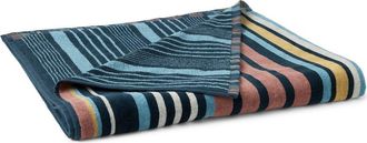 Coyuchi Dawn Stripe Organic Cotton Beach Towel in Midnight Indigo Stripe at Nordstrom