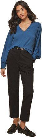 Wallis Woven Shirred Cuff Overhead Shirt, 20, Blue