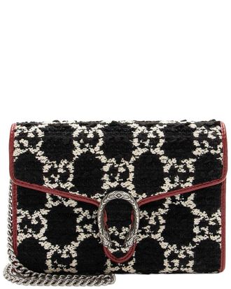 Gucci Gg Tweed Dionysus Chain Wallet (Authentic Pre-Loved)