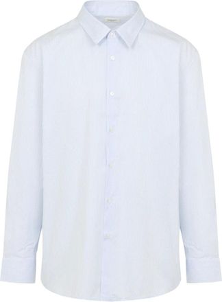 Saint Laurent Formal Shirts, male, Blue, Size: 3XL Cotton Shirt