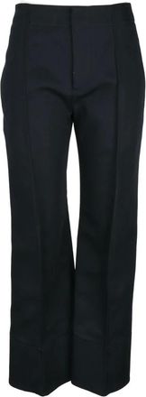 Bottega Veneta Dames, Broeken, Zwart, Maat: 3XS Katoen