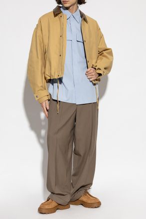 Jil Sander Cotton Shirt, Mens, Blue