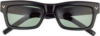 Valentino 53mm Square Sunglasses in Black/Green at Nordstrom Rack