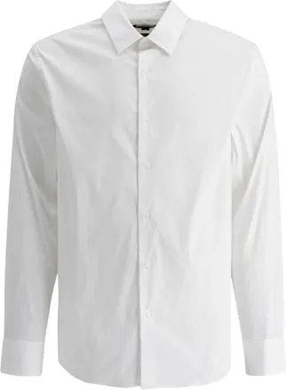 Vince Camicia in Popeline di Cotone - - Shirts - Uomo - Bianco - M