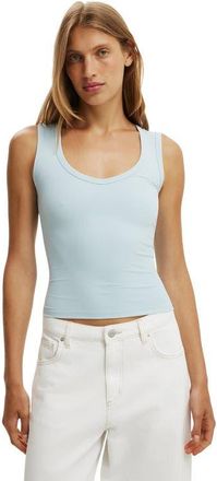 Cotton On Womens Hold Me V Neck Tank in Iced Marine at Nordstrom, Size Xx-Small