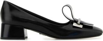 Prada Zapato de Sal&oacute;n de Piel Cepillada de 35 mm - Shoes - Mujer - Negro - 38 EU