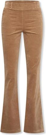 Hart by Helena Hart Dames, Broeken, Bruin, Maat: M Velours