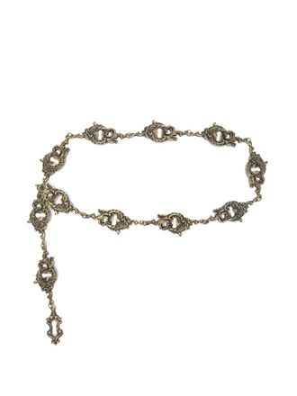 Moschino 2000s baroque-chain belt - Gold
