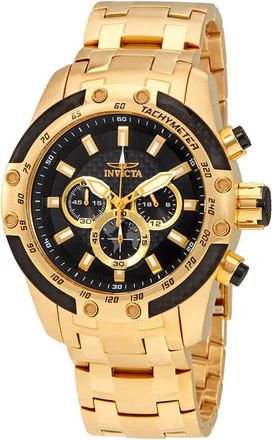 Invicta Speedway Chronograph Black Dial Mens Watch 25944