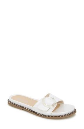 Kenneth Cole Reaction Syrena Buckle Slide Sandal in Ecru at Nordstrom Rack, Size 8.5