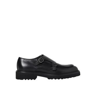 Doucal's Double Monk Strap Leather Shoes