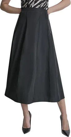 DKNY Taffeta Seamed Skirt