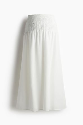 H&M MAMA Before & After Jupe mit Smokbund - Weiss