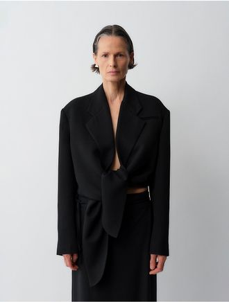 Calvin Klein Womens Petunia Jacket - Black - 40