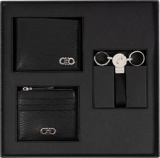 Ferragamo Wallets & Cardholders - Heren - Portefeuilles - Zwart - ONE Size - Leer - Accessoires