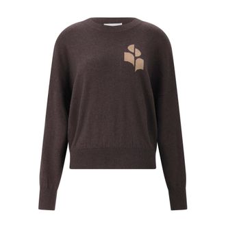 Isabel Marant Truien & Vesten, Dames, Bruin, 2Xs, Round-neck Truien