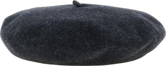 Brunello Cucinelli Wool Basque Hat - unisex - Hoeden - Grijs - L - Wol - Accessoires