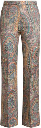 Etro Pantalon met paisley-print - Blauw