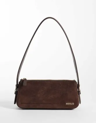 HUGO BOSS Borsa da spalla marrone