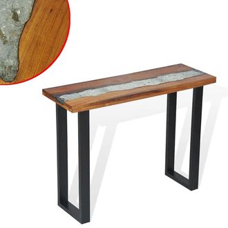 vidaXL Console Table Teak 39.4x13.8x29.5, 245065