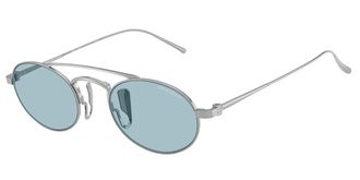 Giorgio Armani AR6161T 3387/1 Mens Sunglasses Silver Size 49