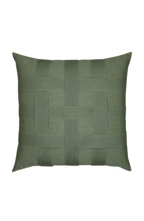 Elaine Smith Basketweave Hand Woven Indoor & Outdoor Accent Pillow in Fern at Nordstrom, Size 12X20