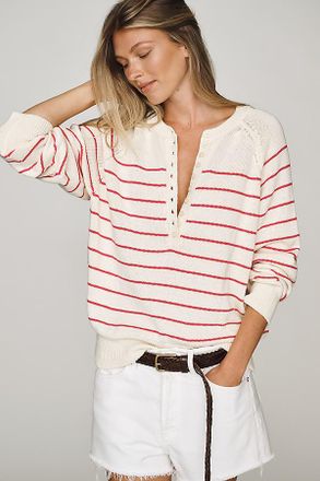 Pilcro Holland 100% Cotton Henley Top