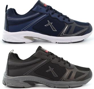 Generic Mens Memory Foam Trainers Size 14 Mens Lightweight Trainers Size 13 Extra Large Trainer Lightweight Shoes Extra Large Shoes Lace Up Sizes 6-14 Navy/Bl
