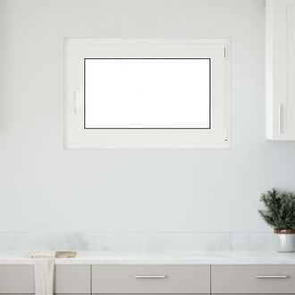 Berkfield Home Basement Window RISOR 90x60 cm Tilt&Turn DIN Right White