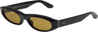 Retro Superfuture CINEMA VINTAGE BROWN QRV Mens Sunglasses Black Size 55
