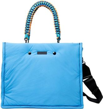 Clio Goldbrenner Flex Nylon Handtas Elektrisch Blauw Appel - Dames - Handtassen - Blauw - ONE Size - Nylon - Tassen