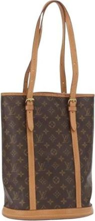 Louis Vuitton Pre-owned Bucket Bags, female, Brown, Size: ONE SIZE Pre-owned Bucket Bag