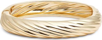 Nordstrom Ridged Bangle Bracelet in Gold at Nordstrom