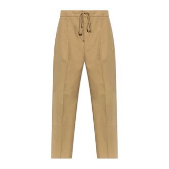 Fear of God Wide Trousers, male, Beige, Size: 3XL Cotton Canvas Pleat Front Pant