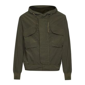 C.P. Company Light Jackets, male, Green, Size: M Stylish Coats Collection