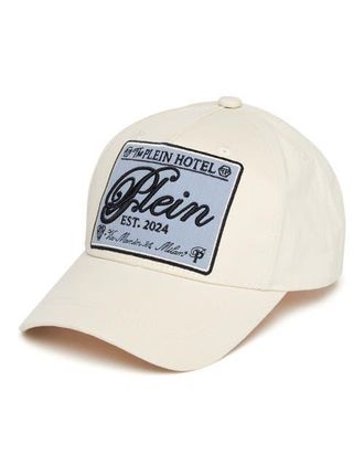 Philipp Plein Baseball Cap Label Unisex in Beige at Nordstrom, Size 00