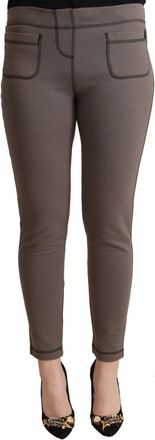 John Galliano Chic Mid Waist Skinny Pants for Sophisticated Womens Style