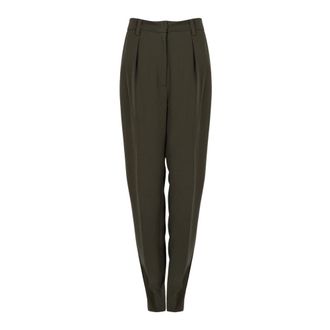 Pinko Pinko - Broek - Dames - Broeken - Groen - Maat: 2XS Leer