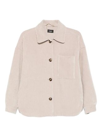 Marella Andy corduroy shirt jacket - Neutrals
