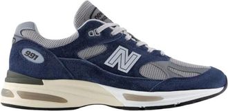 New Balance Made in UK 991V2 - Heren - Hardloopschoenen - Blauw - 40 1/2 EU - Leer - Fitness