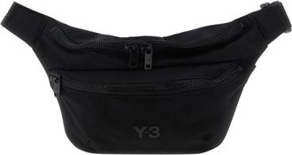 Yohji Yamamoto Marsupio in nylon con doppi scomparti con zip - - Bags - unisex - Nero - ONE SIZE