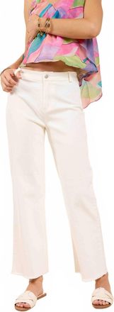 Sadie & Sage Clear Eyes Denim Pants In Ecru