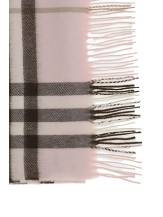Burberry Check Cashmere Scarf - Pink