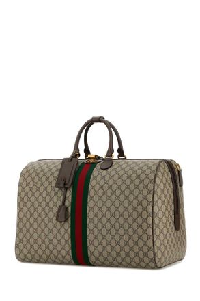 Gucci Mens Printed Canvas Large Gucci Savoy Travel Bag Oldbebnacerovrv Borse Da Viaggio